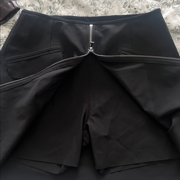 Athleta Black Mini Skirt with Front Zipper - Picture 3 of 4